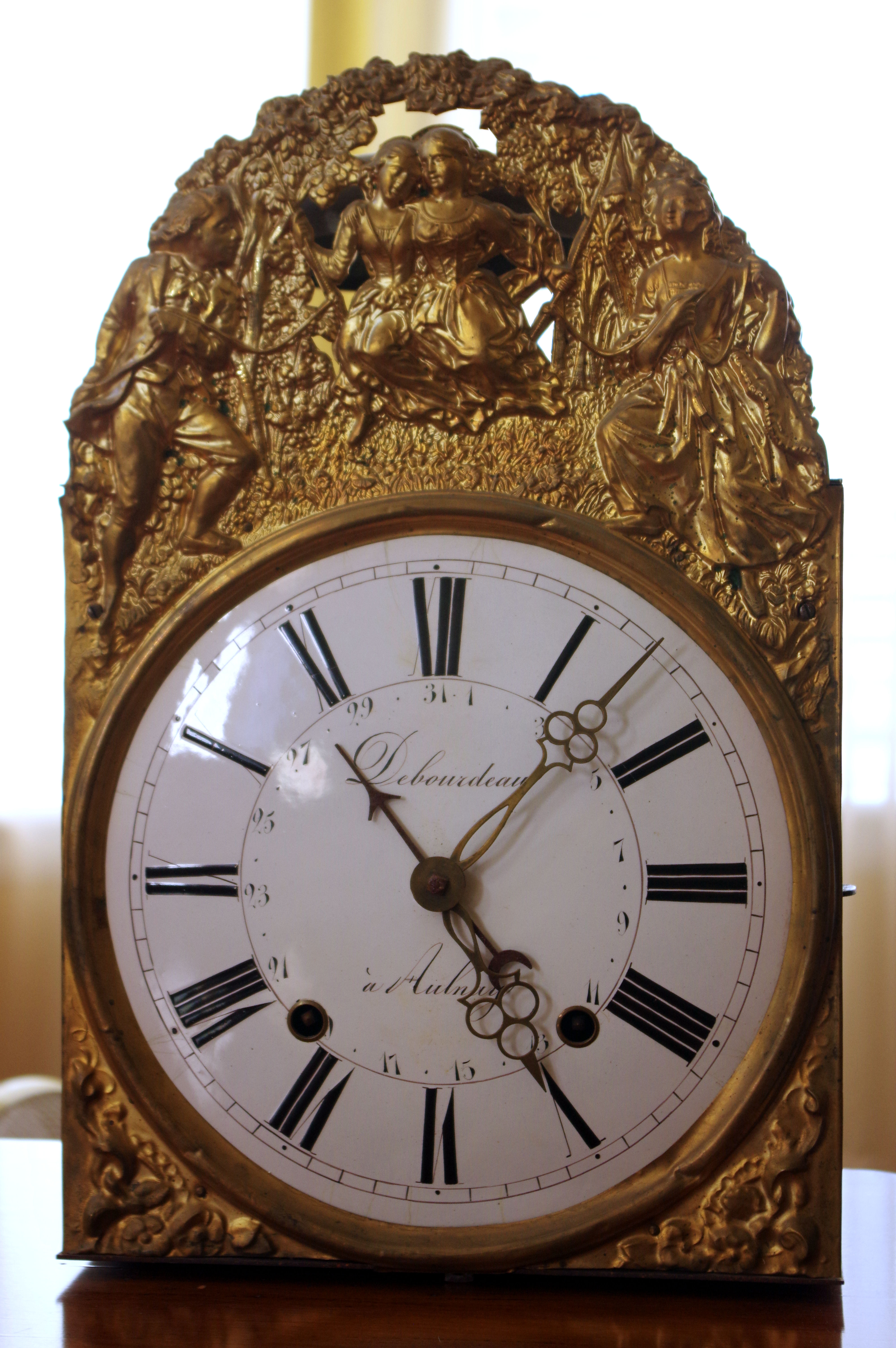 Nineteenth-Century French Morbier Longcase Clock