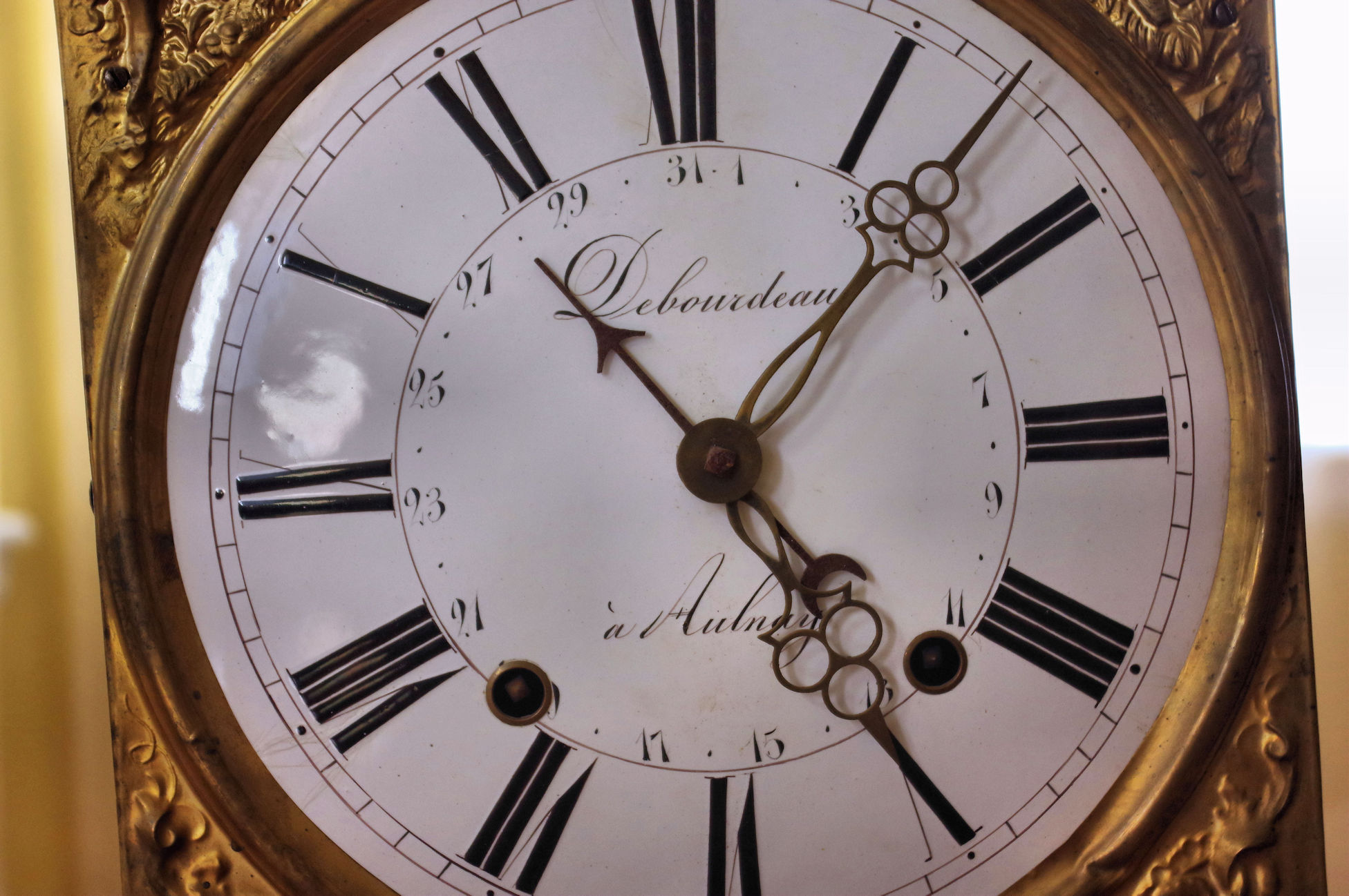 Nineteenth-Century French Morbier Longcase Clock