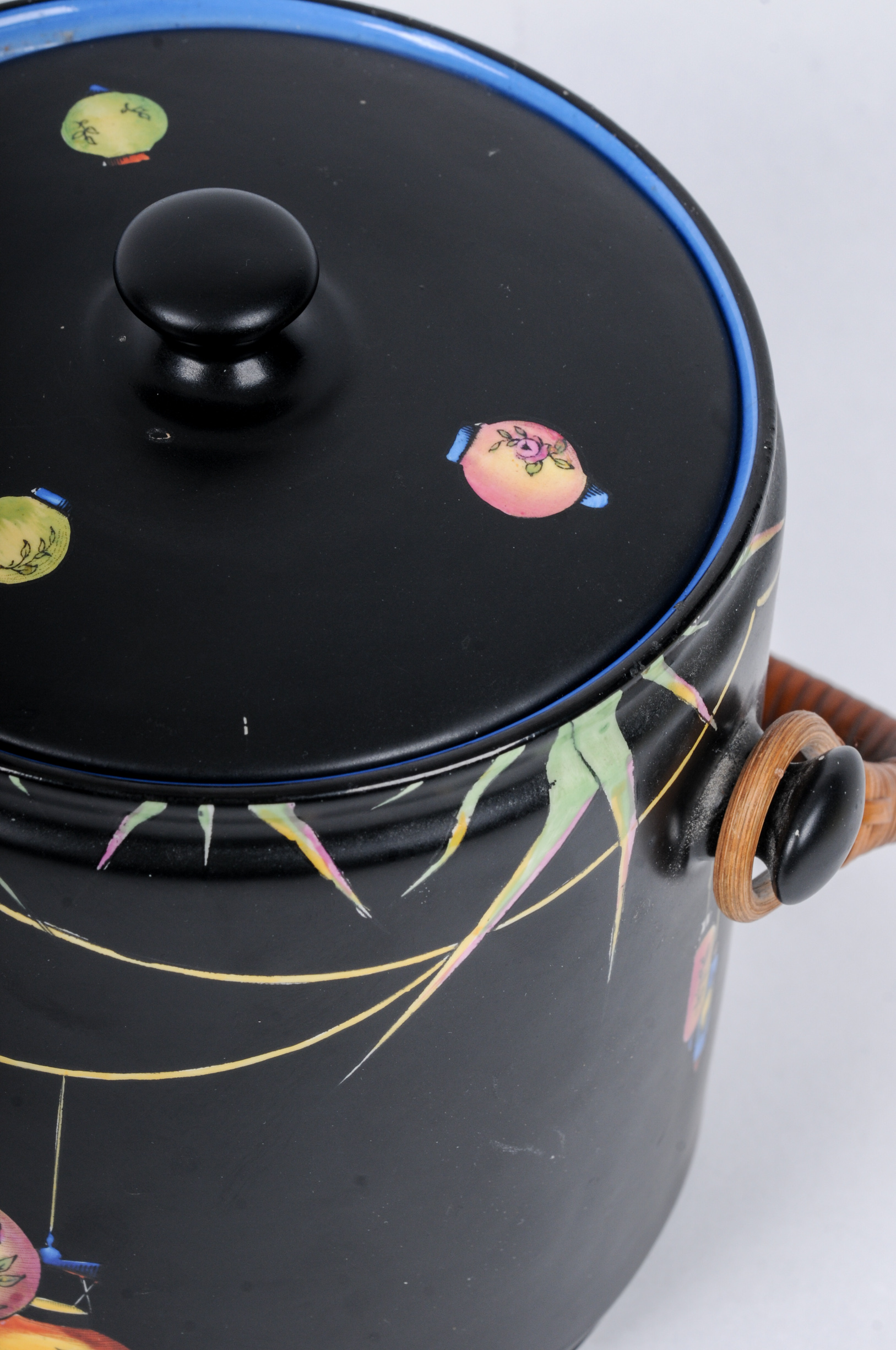 Art Deco Style Pottery and Glass Duo