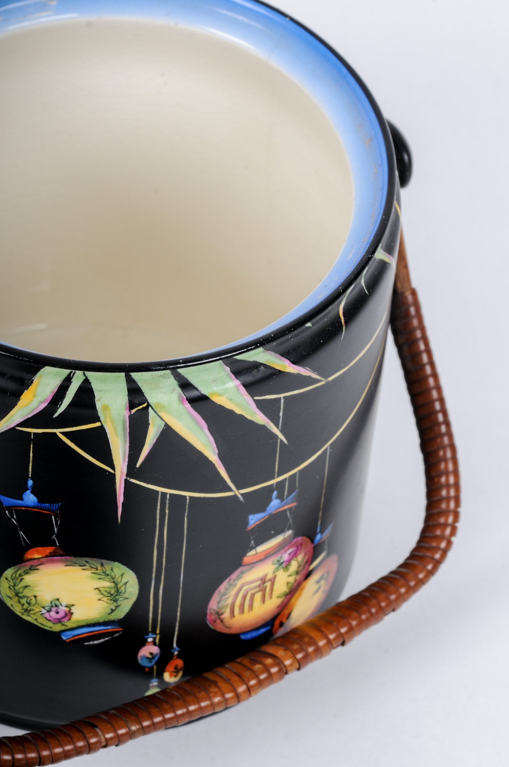 Art Deco Style Pottery and Glass Duo