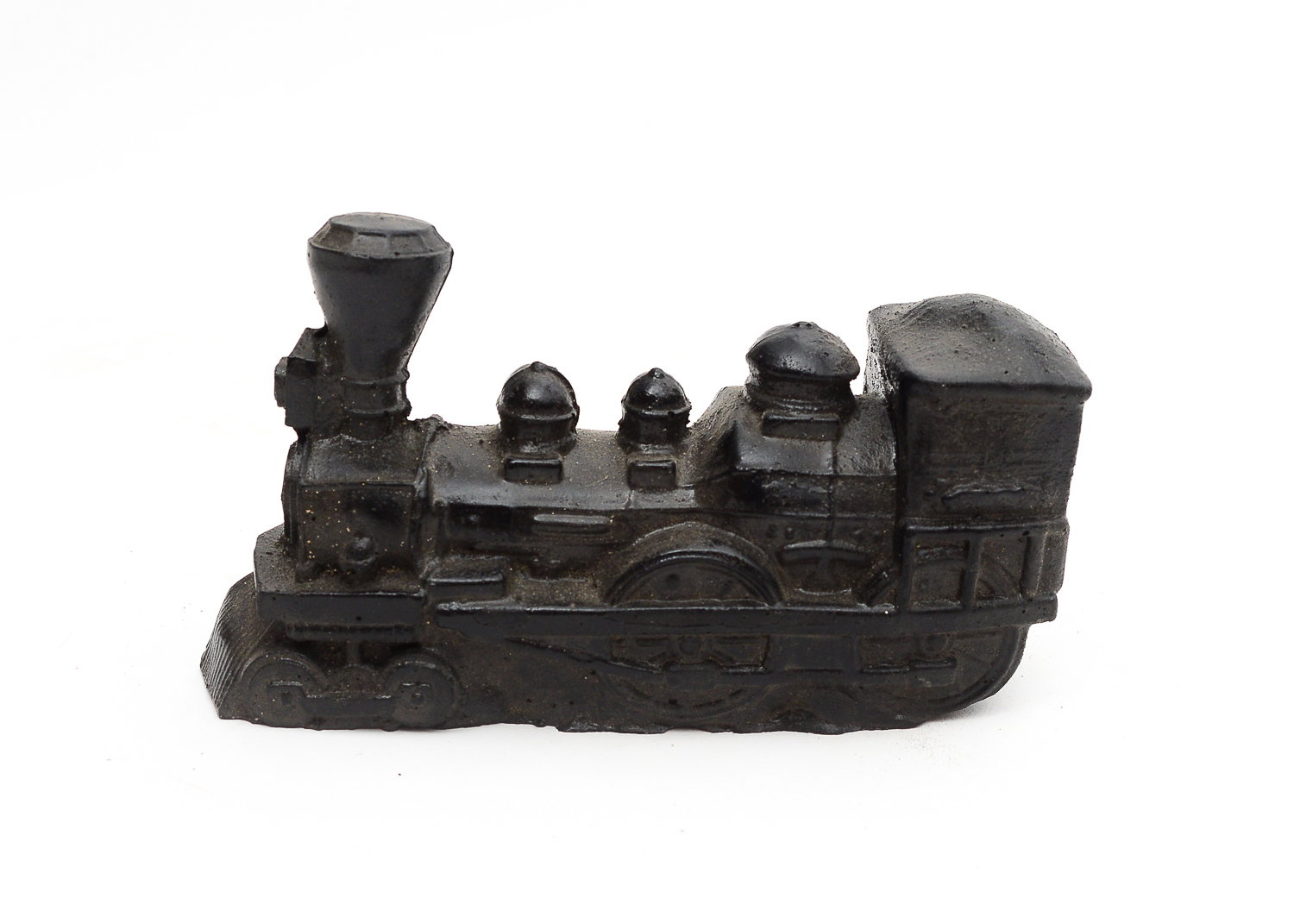 Carved Coal Train Figurine