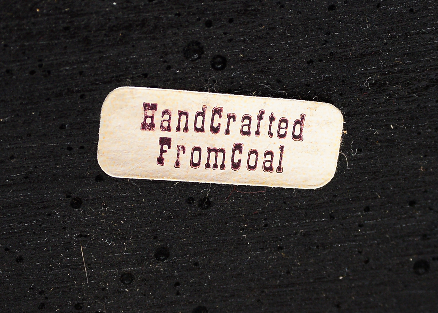 Carved Coal Train Figurine