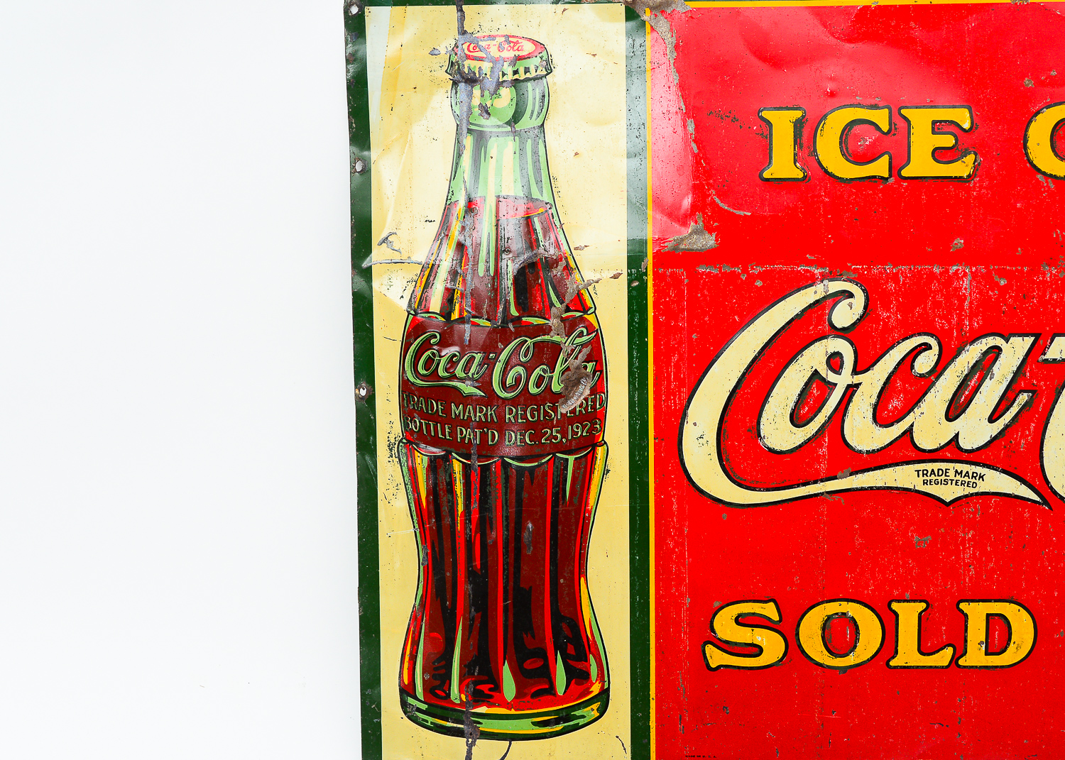 1925 Coca-Cola Advertising Sign