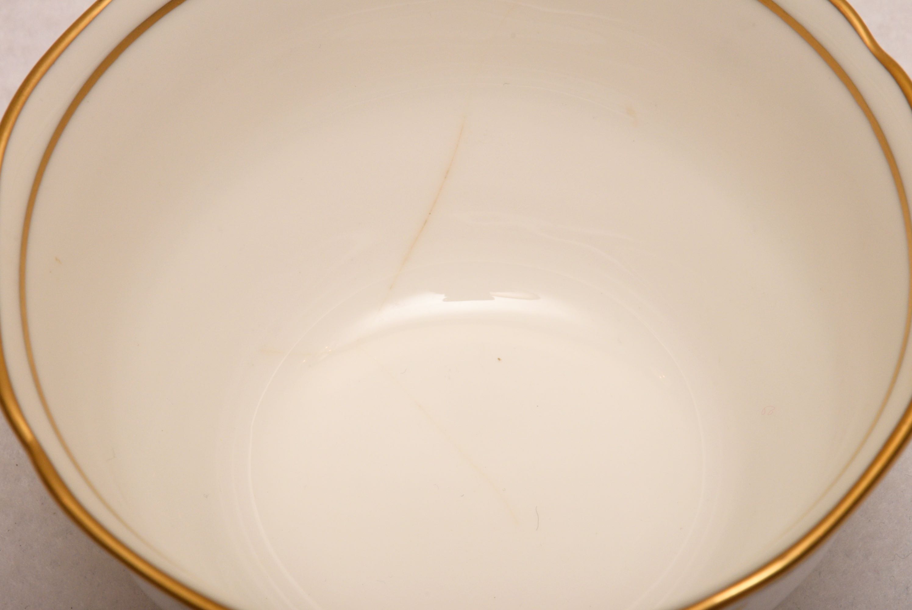 Set of Ten Spode "Stafford White" Tea Cups and Saucers