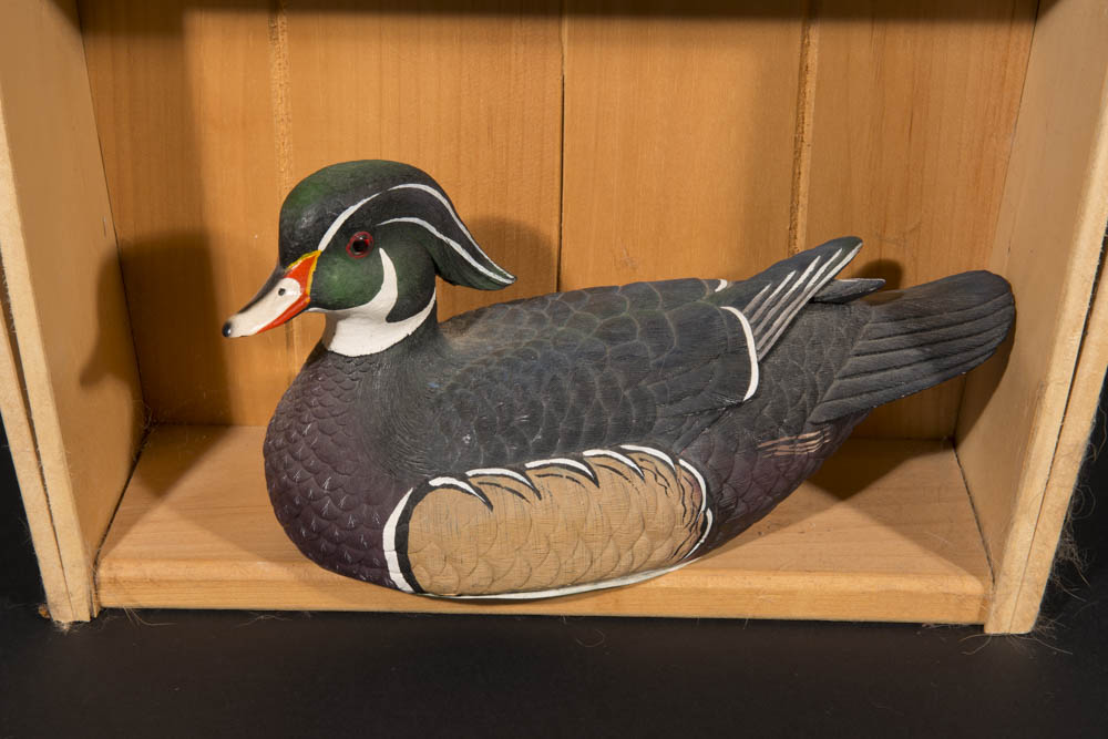Ducks Unlimited Canoe Shelf and Duck Decoys