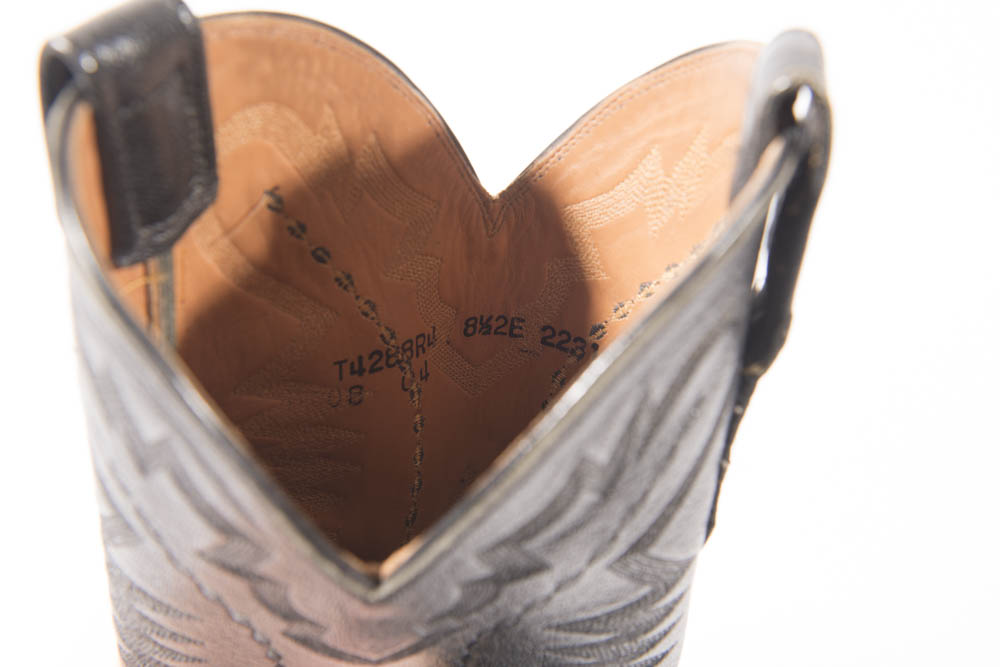 Gray Men's Lucchese 2000 "Western" Stingray Boots