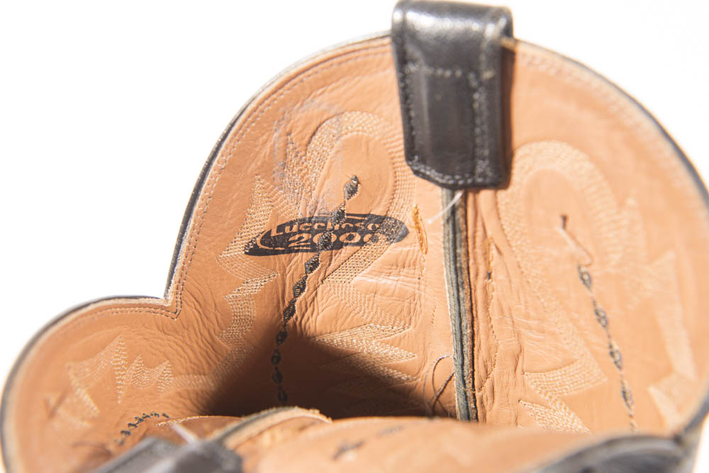 Gray Men's Lucchese 2000 "Western" Stingray Boots