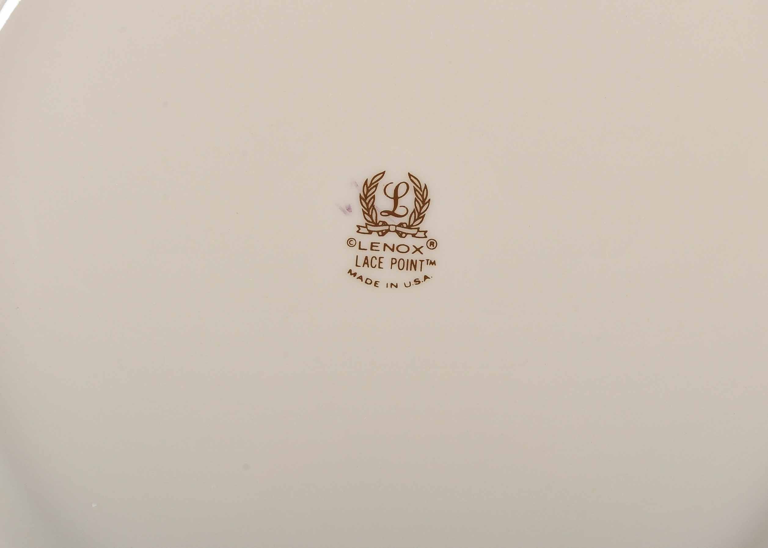 Lenox Lace Point China Dinnerware Set