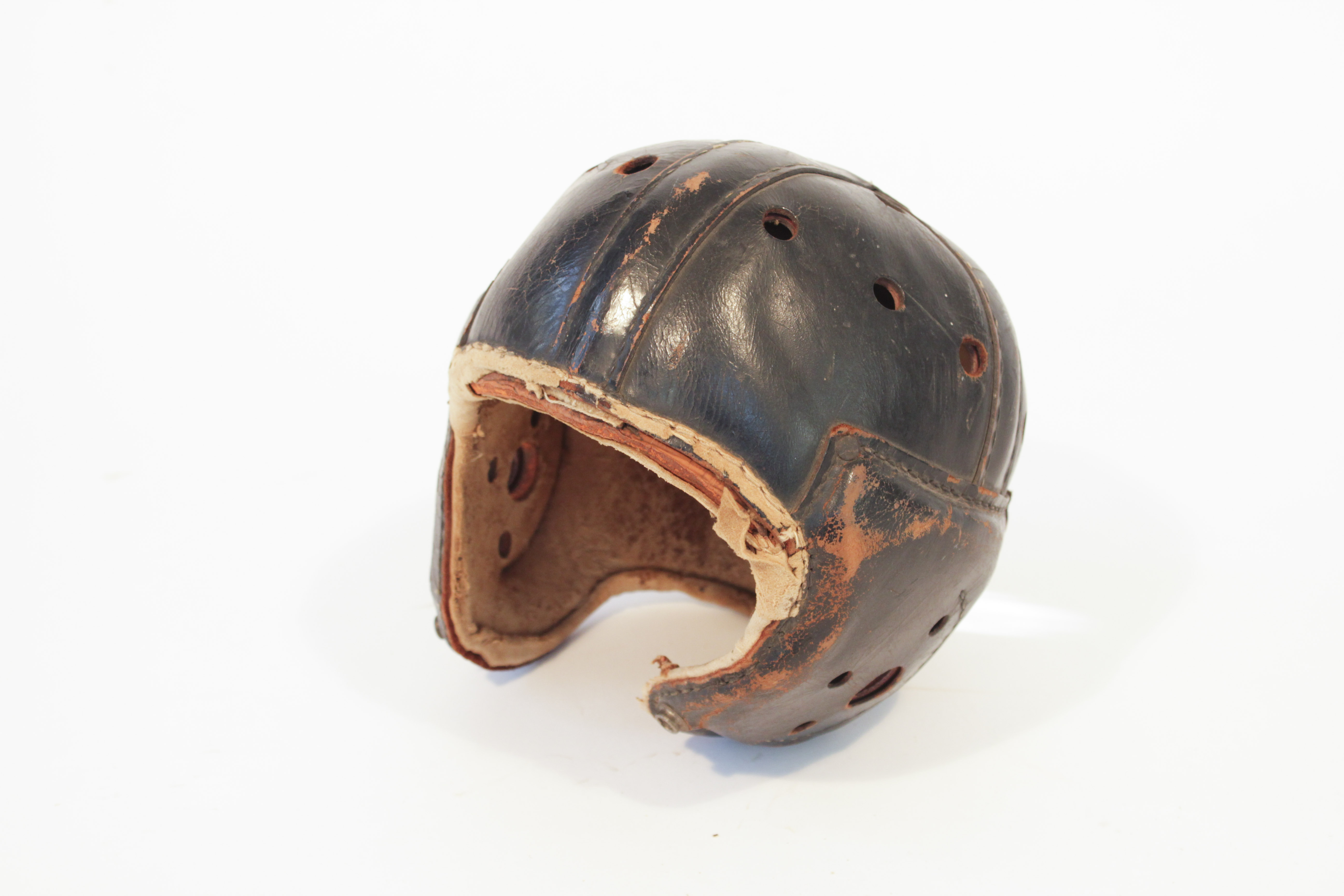 Vintage Leather Football Helmet