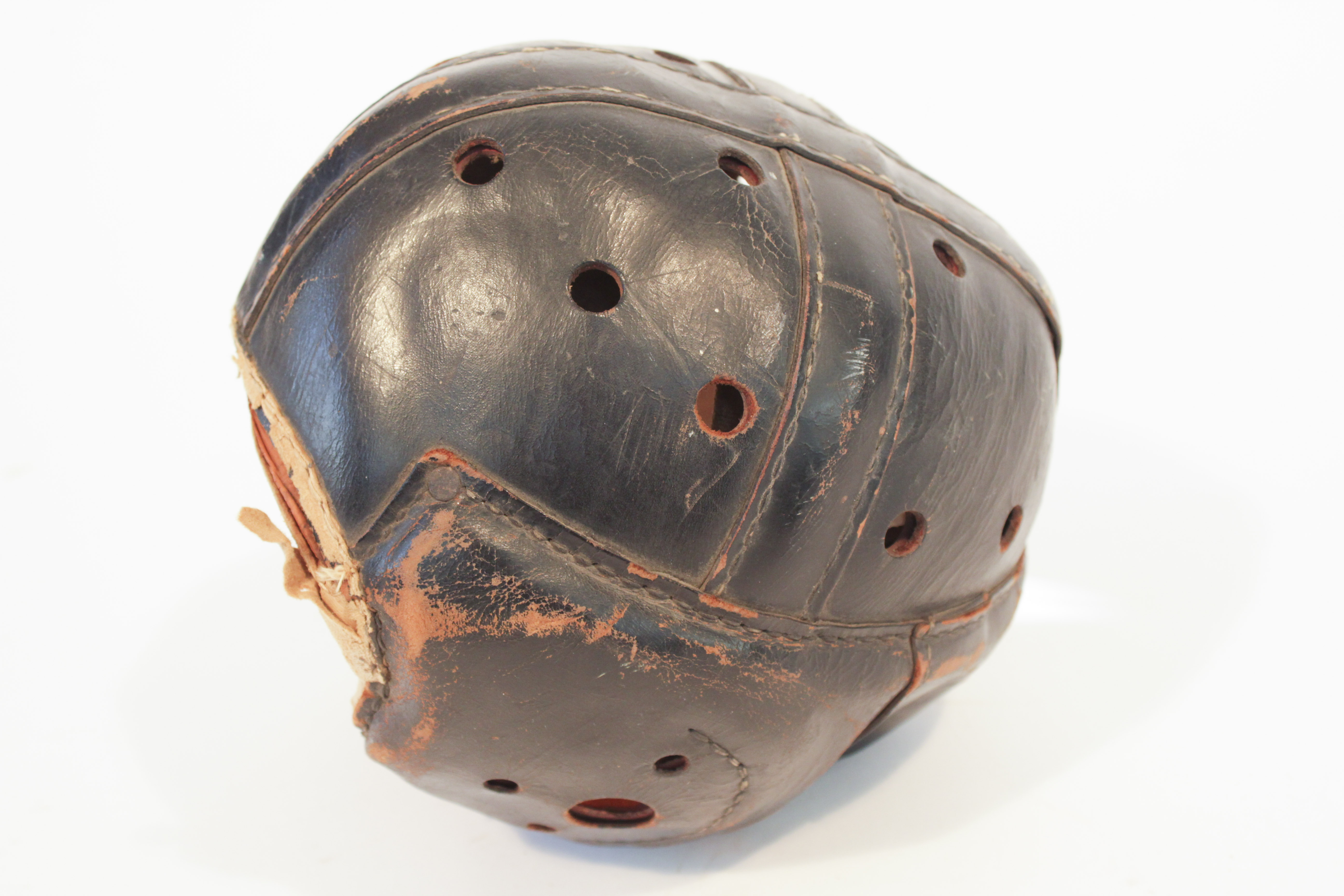 Vintage Leather Football Helmet