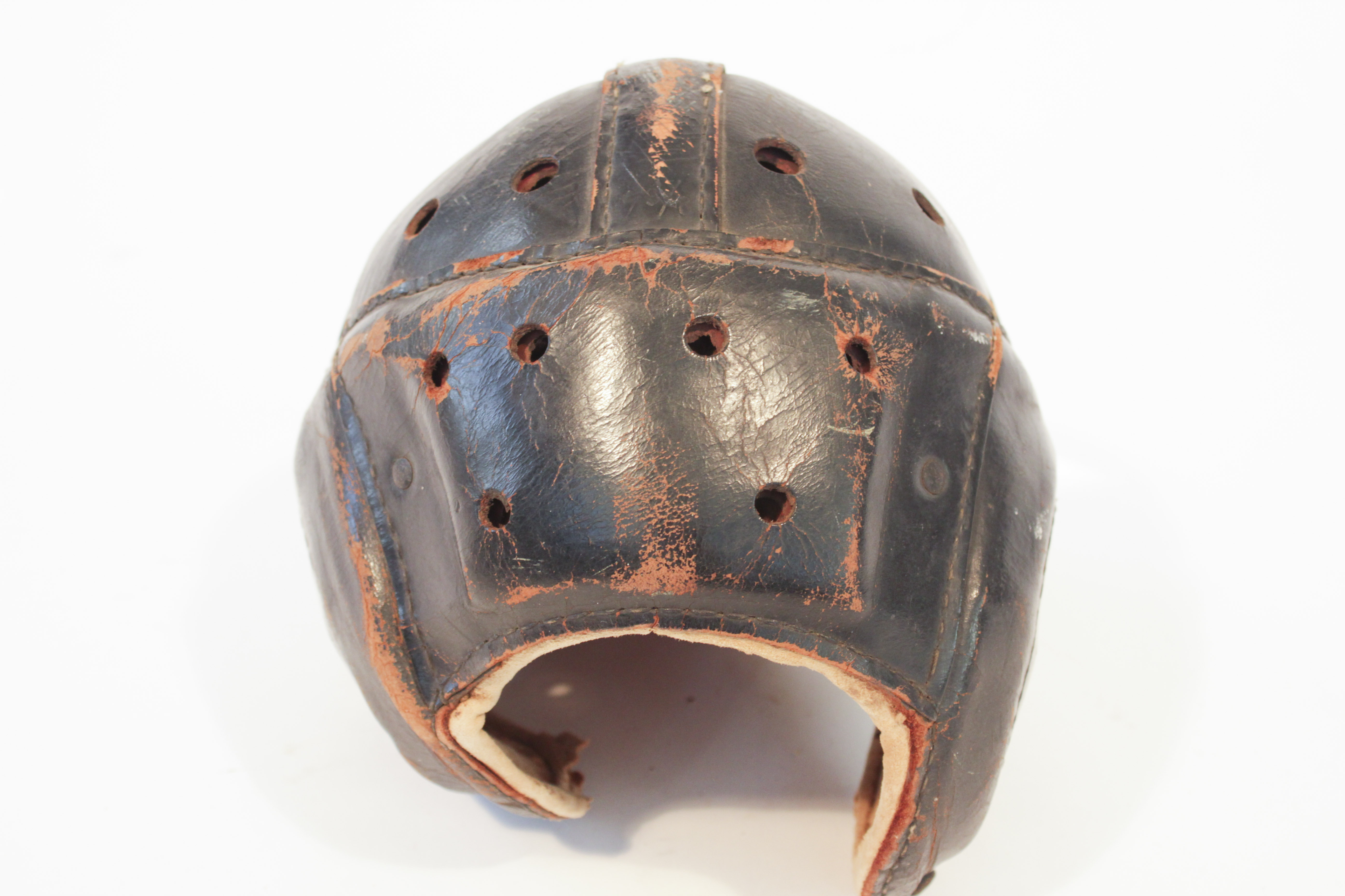 Vintage Leather Football Helmet