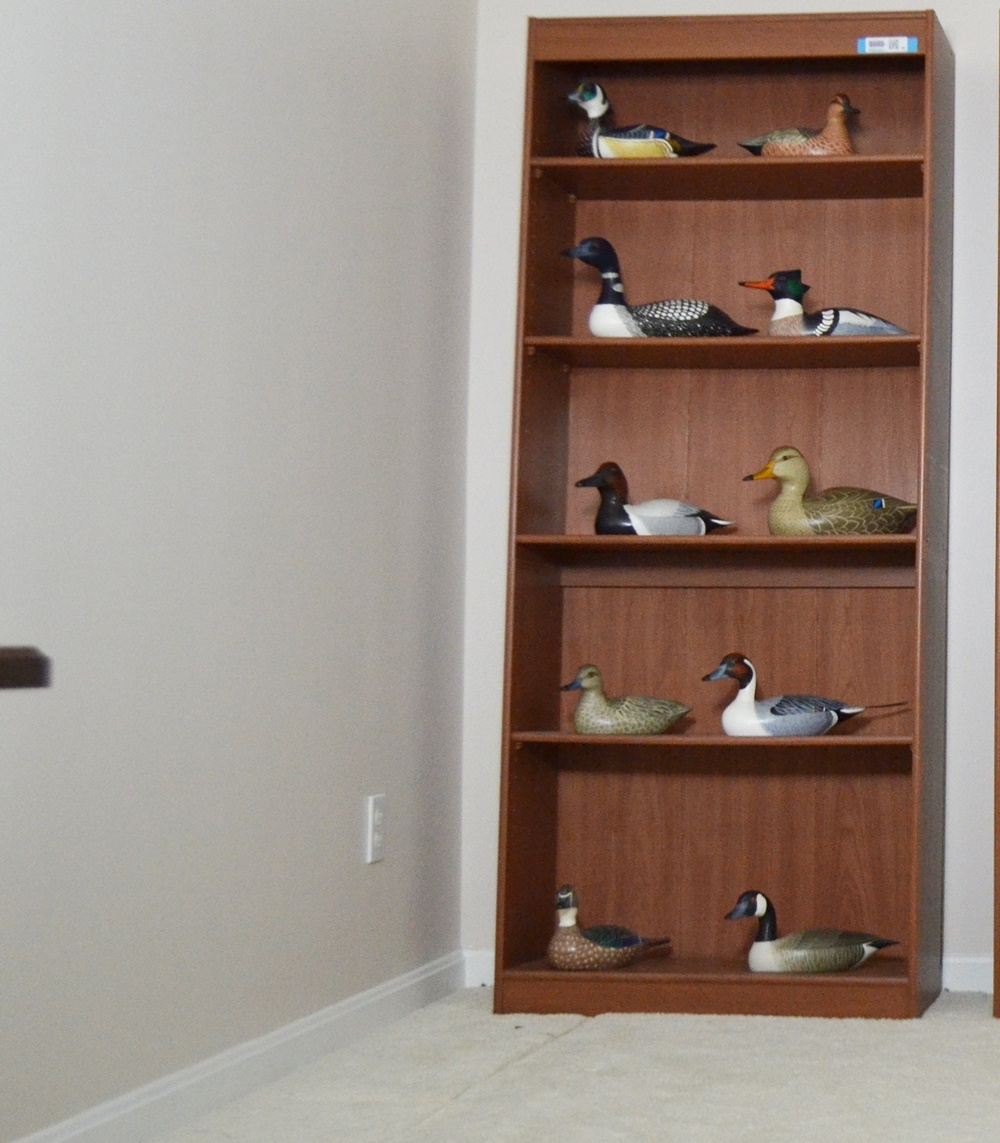 Collection Of Eleven Hand Painted Duck Decoys By Rebecca Barker