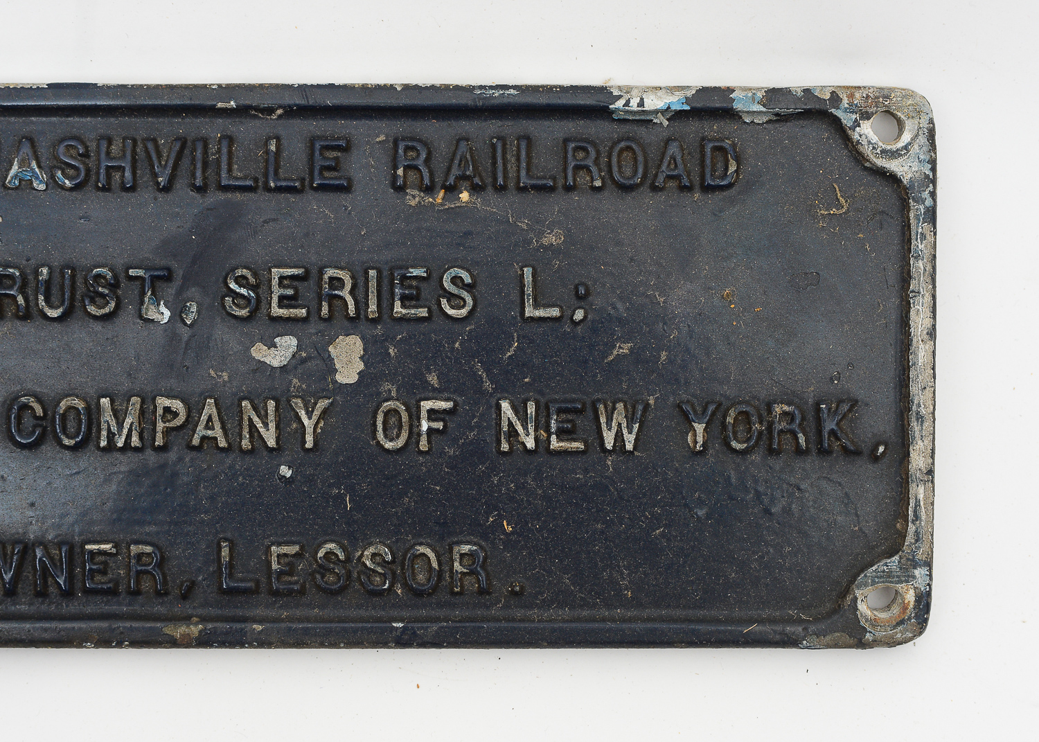Pair of Louisville and Nashville Railroad Equipment Trust Plaques