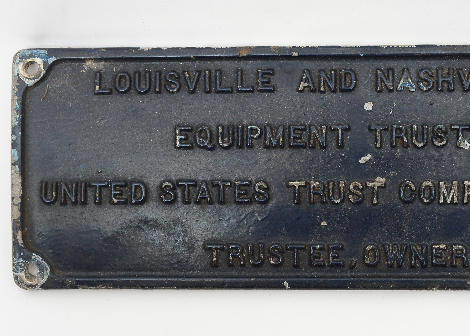 Pair of Louisville and Nashville Railroad Equipment Trust Plaques