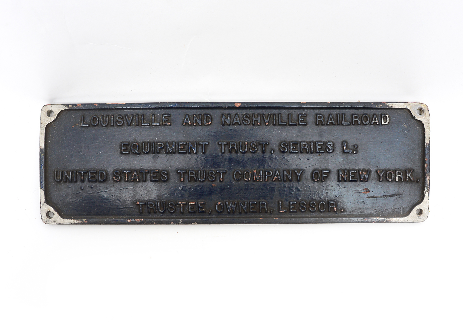 Pair of Louisville and Nashville Railroad Equipment Trust Plaques