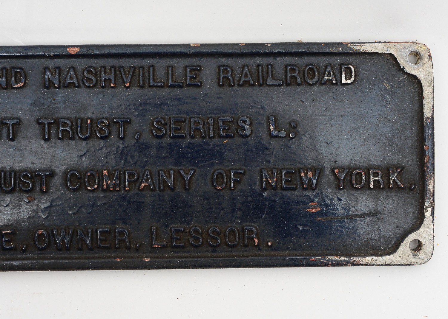 Pair of Louisville and Nashville Railroad Equipment Trust Plaques