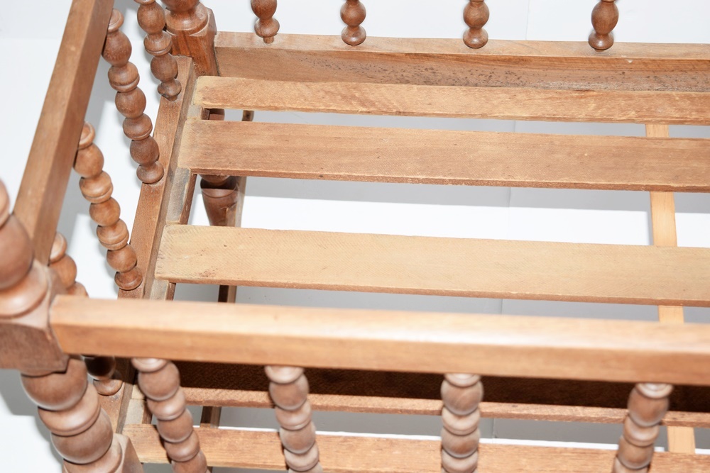 Antique Jenny Lind Four Poster Rocking Crib