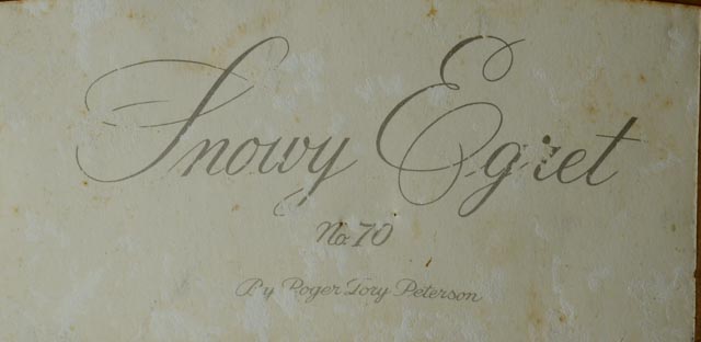 1950s Snowy Egret Print