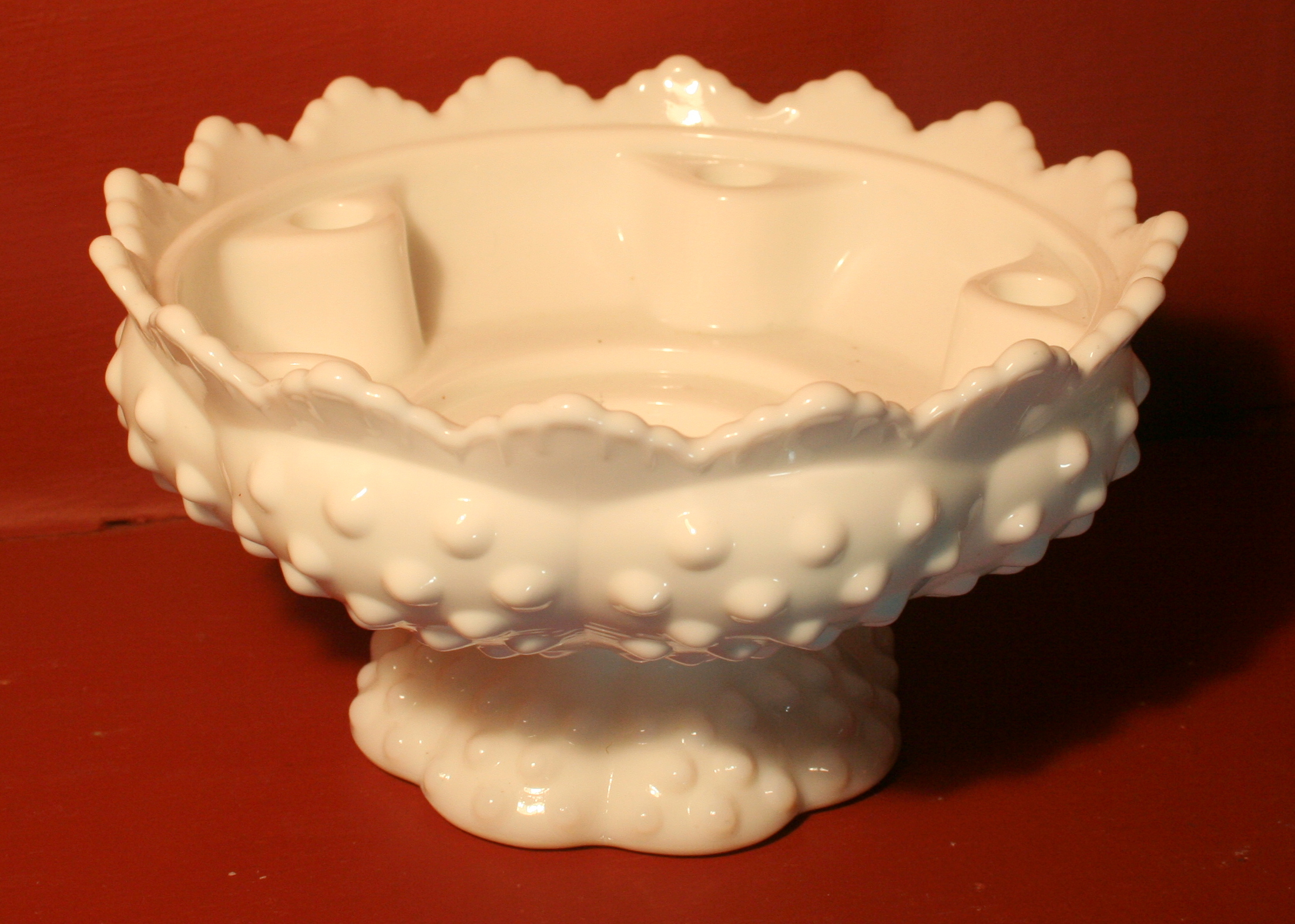 Milk Glass Pedestal Bowls