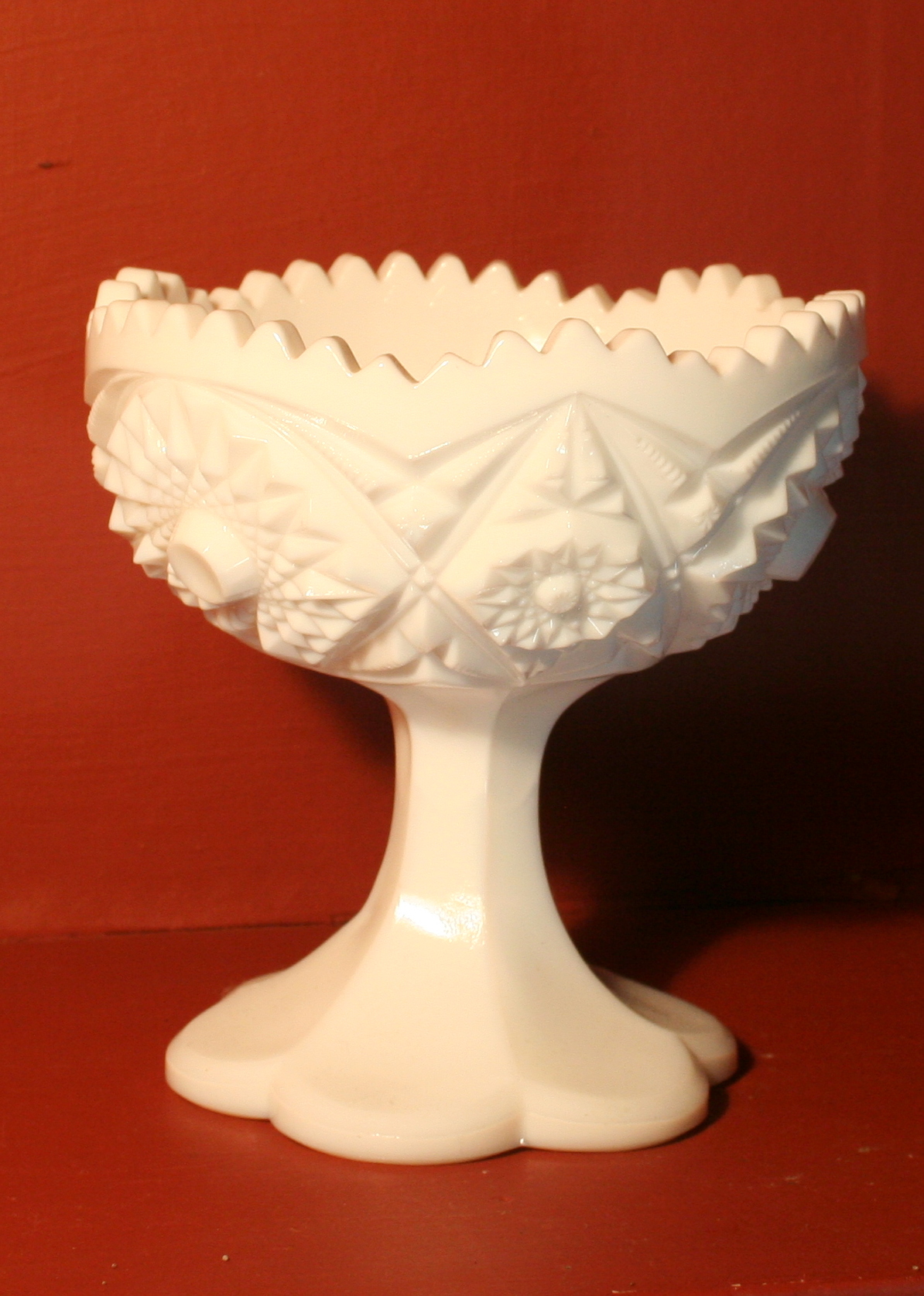 Milk Glass Pedestal Bowls