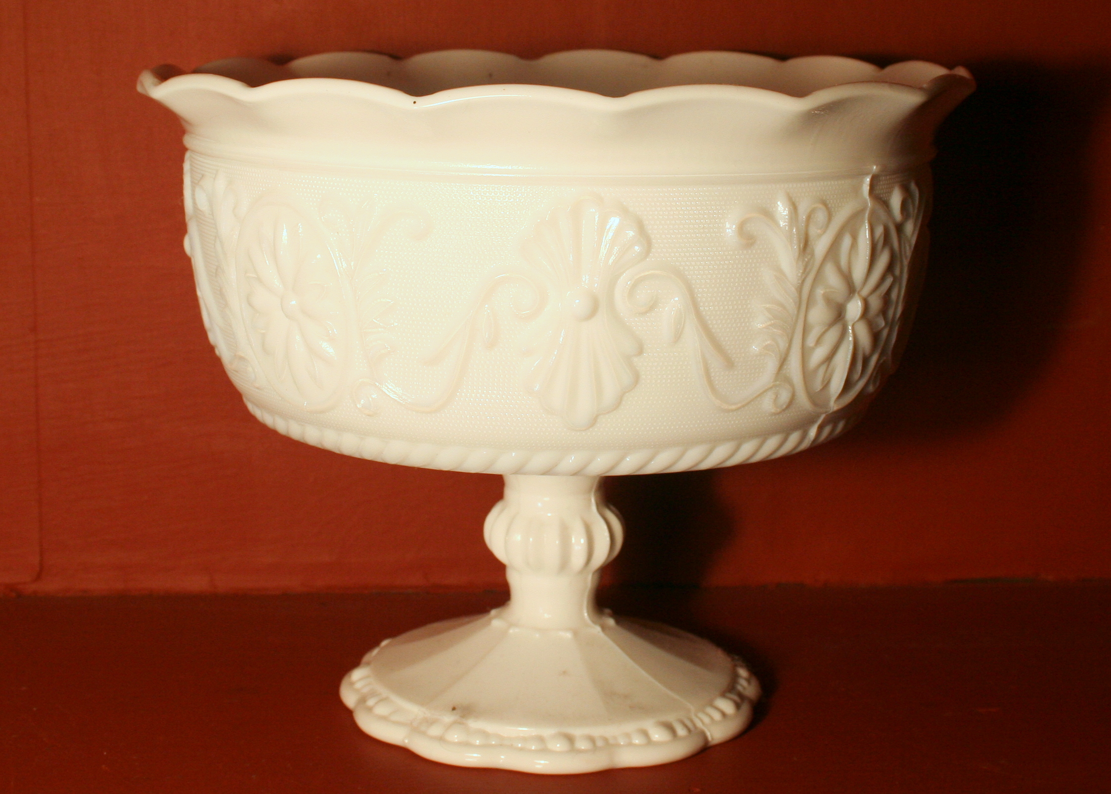 Milk Glass Pedestal Bowls