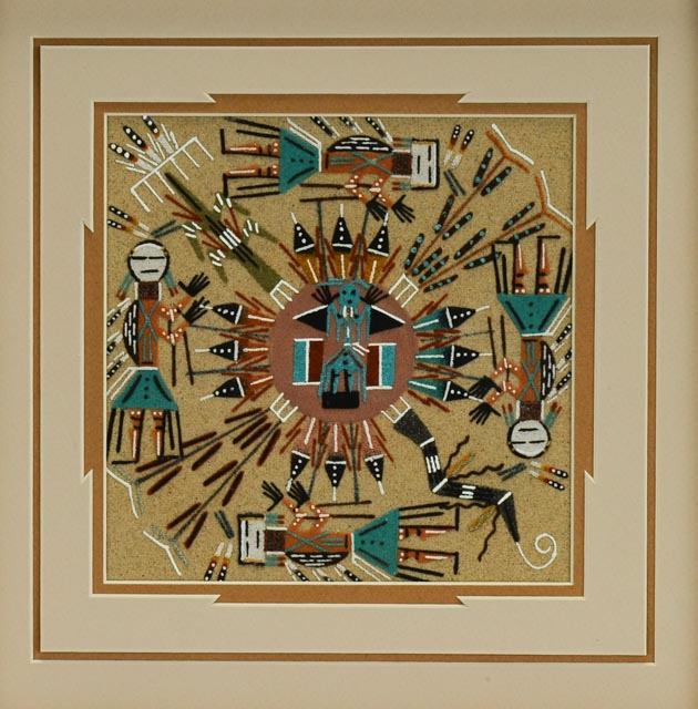 Alvina Begay Original Navajo Sandpainting