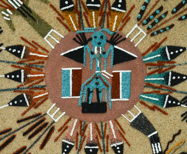 Alvina Begay Original Navajo Sandpainting