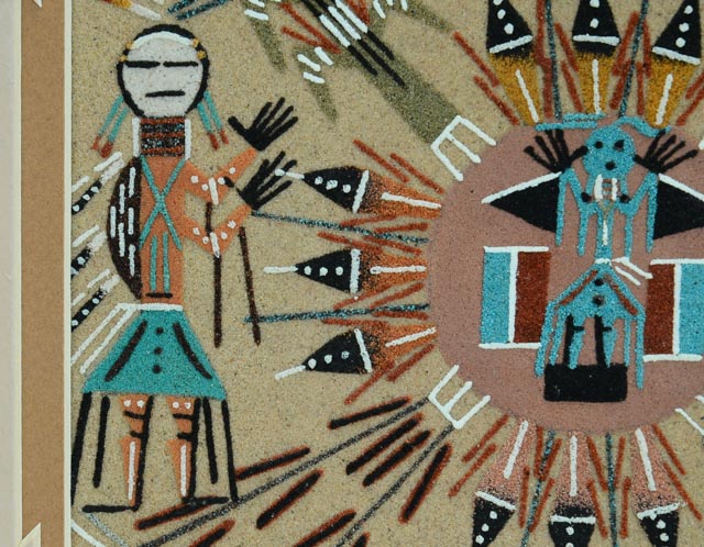 Alvina Begay Original Navajo Sandpainting