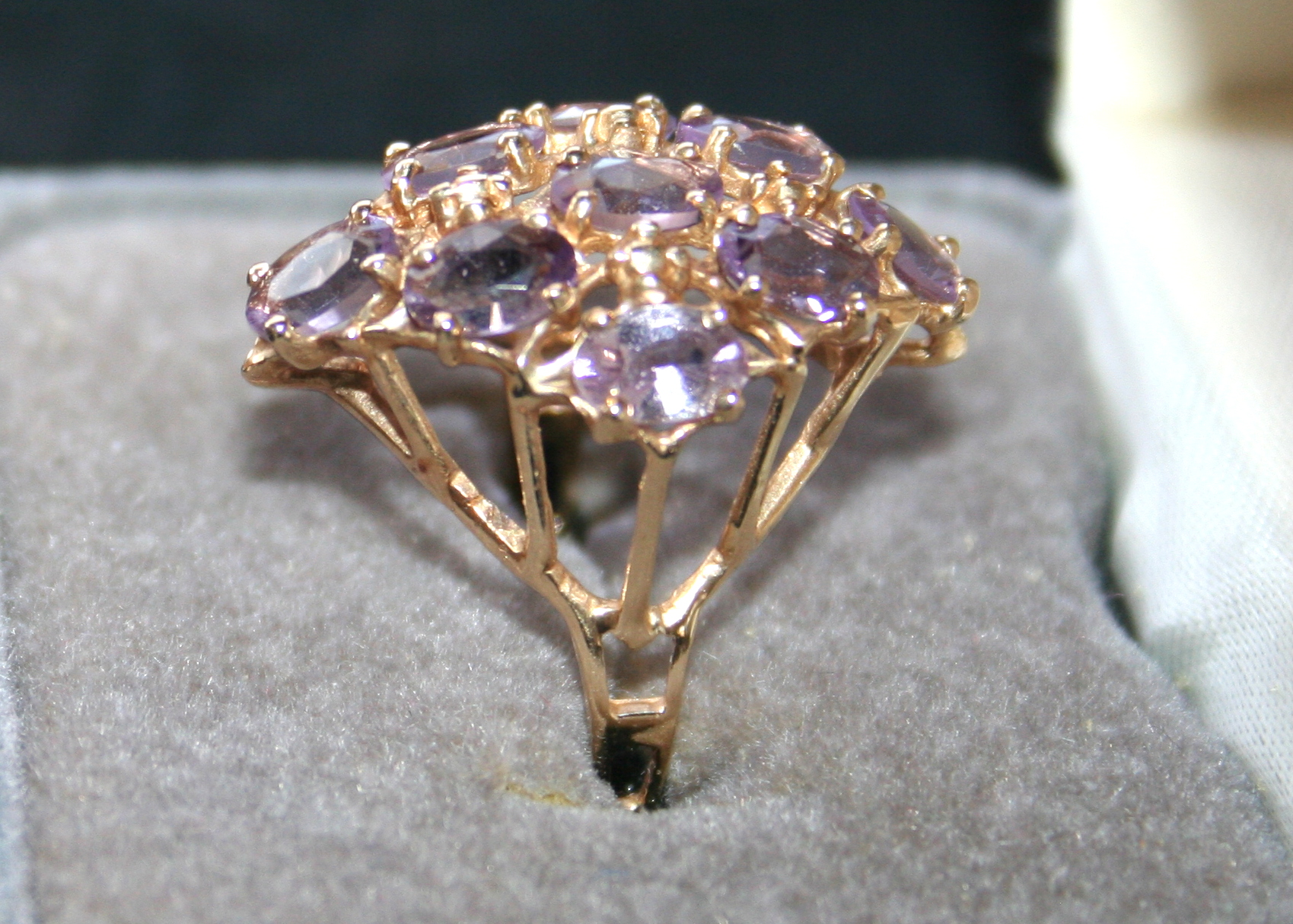 10K Yellow Gold and Amethyst Ring