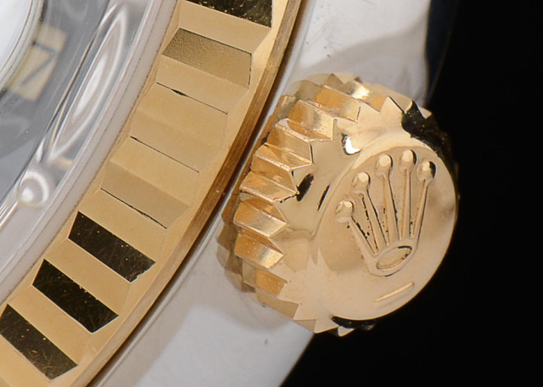 Men's Rolex Perpetual DateJust 18k Gold and Steel Black Automatic