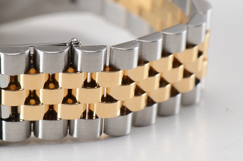 Men's Rolex Perpetual DateJust 18k Gold and Steel Black Automatic