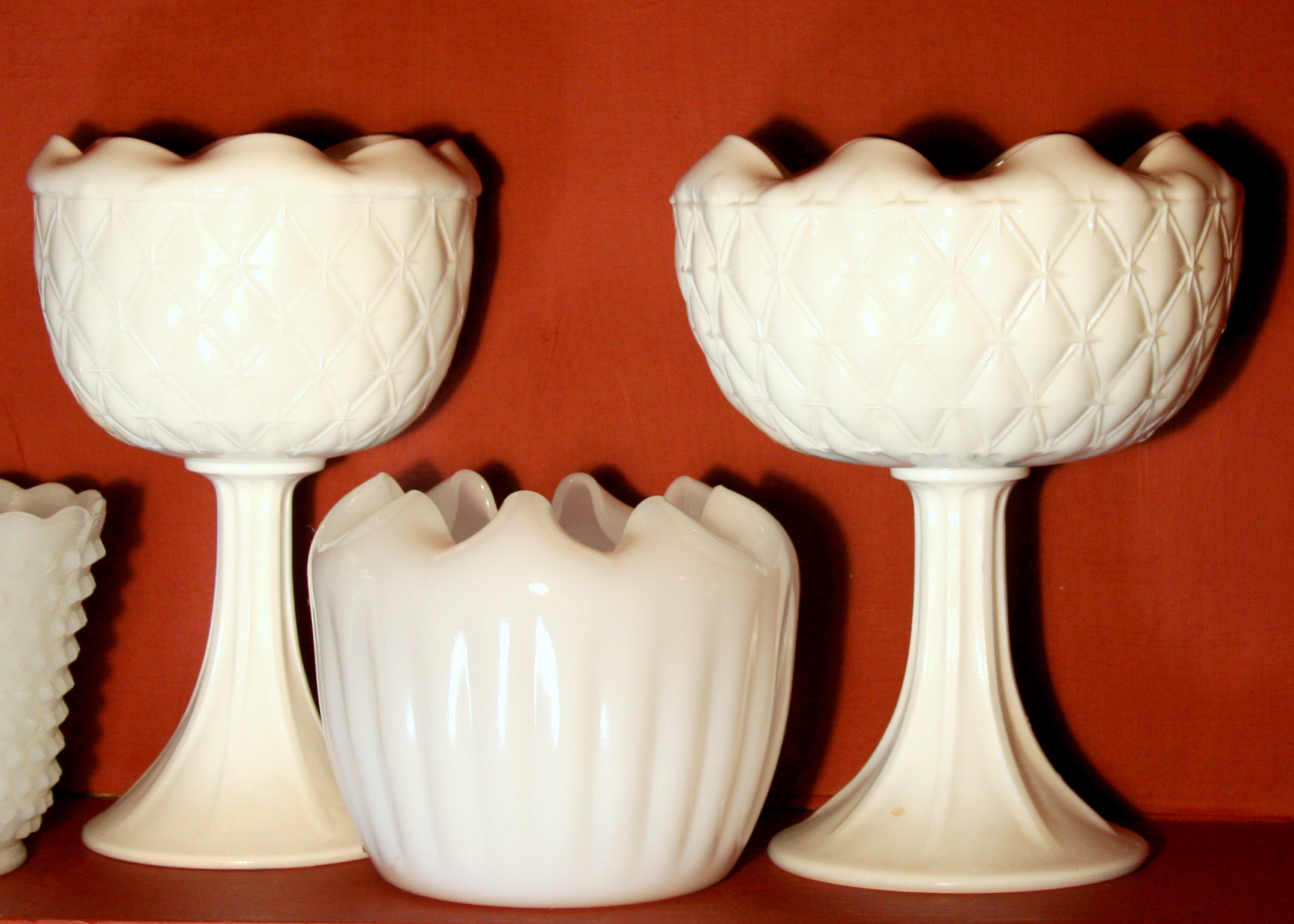 Assortment of Milk Glass Bowls