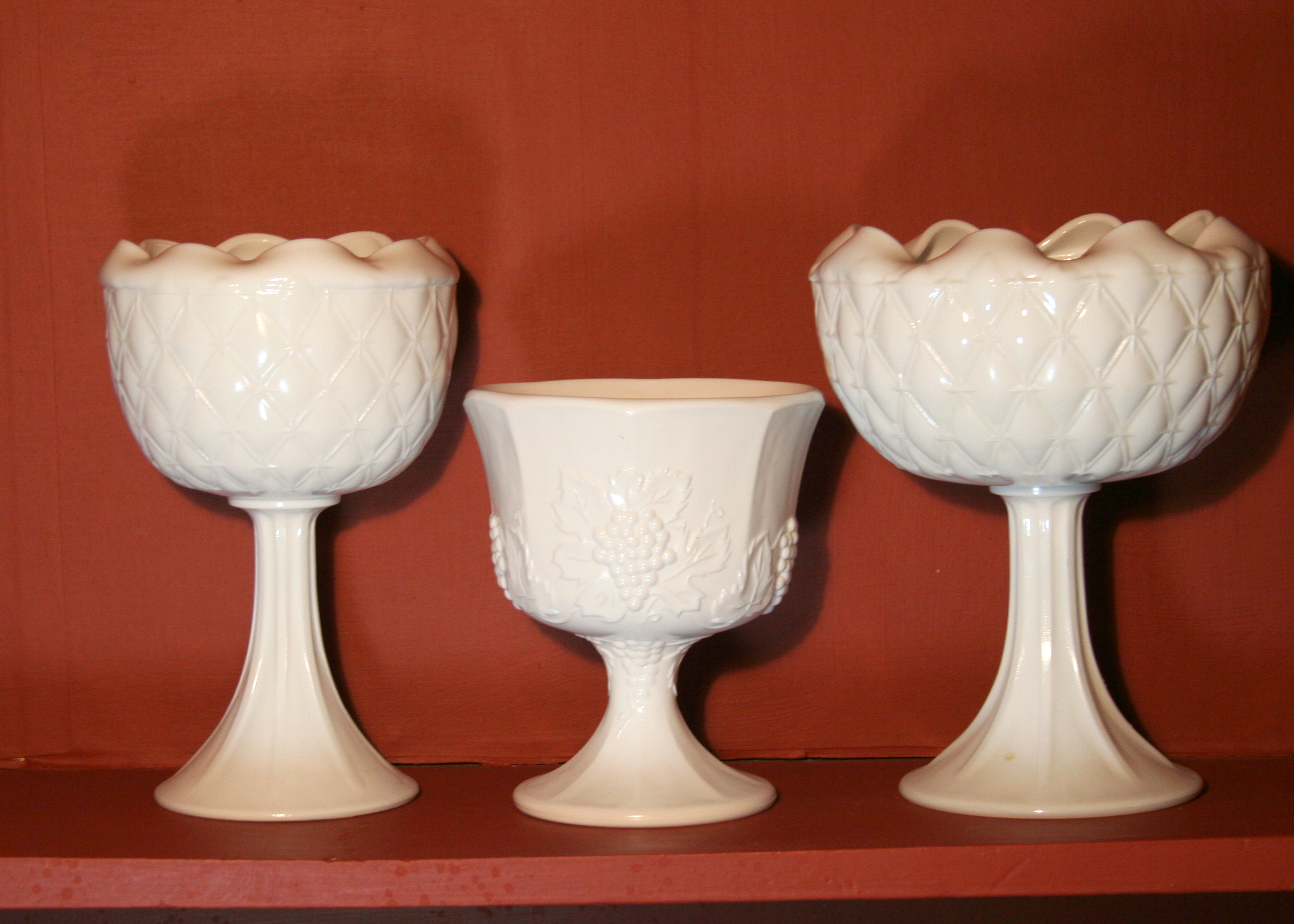 Assortment of Milk Glass Bowls