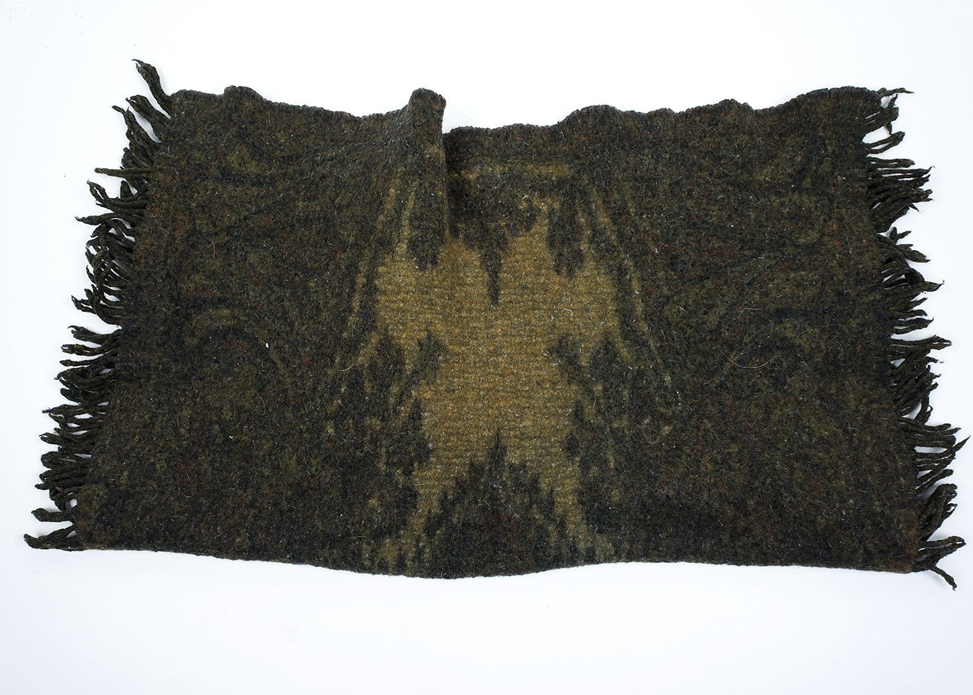 Sacred Thread 100% Wool Black Shawl