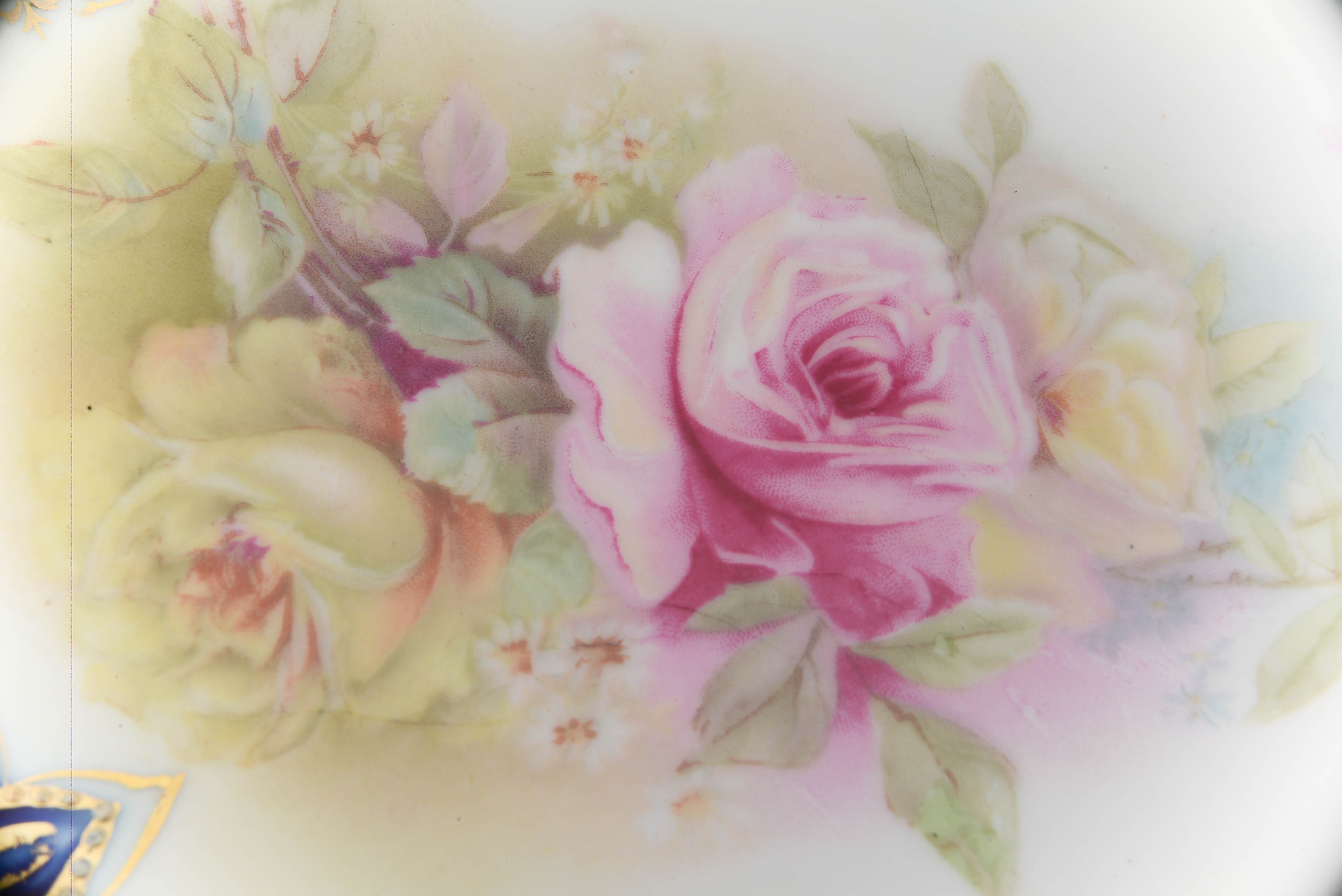 Rare Antique R.S. PRUSSIA. Portrait Porcelain Plate