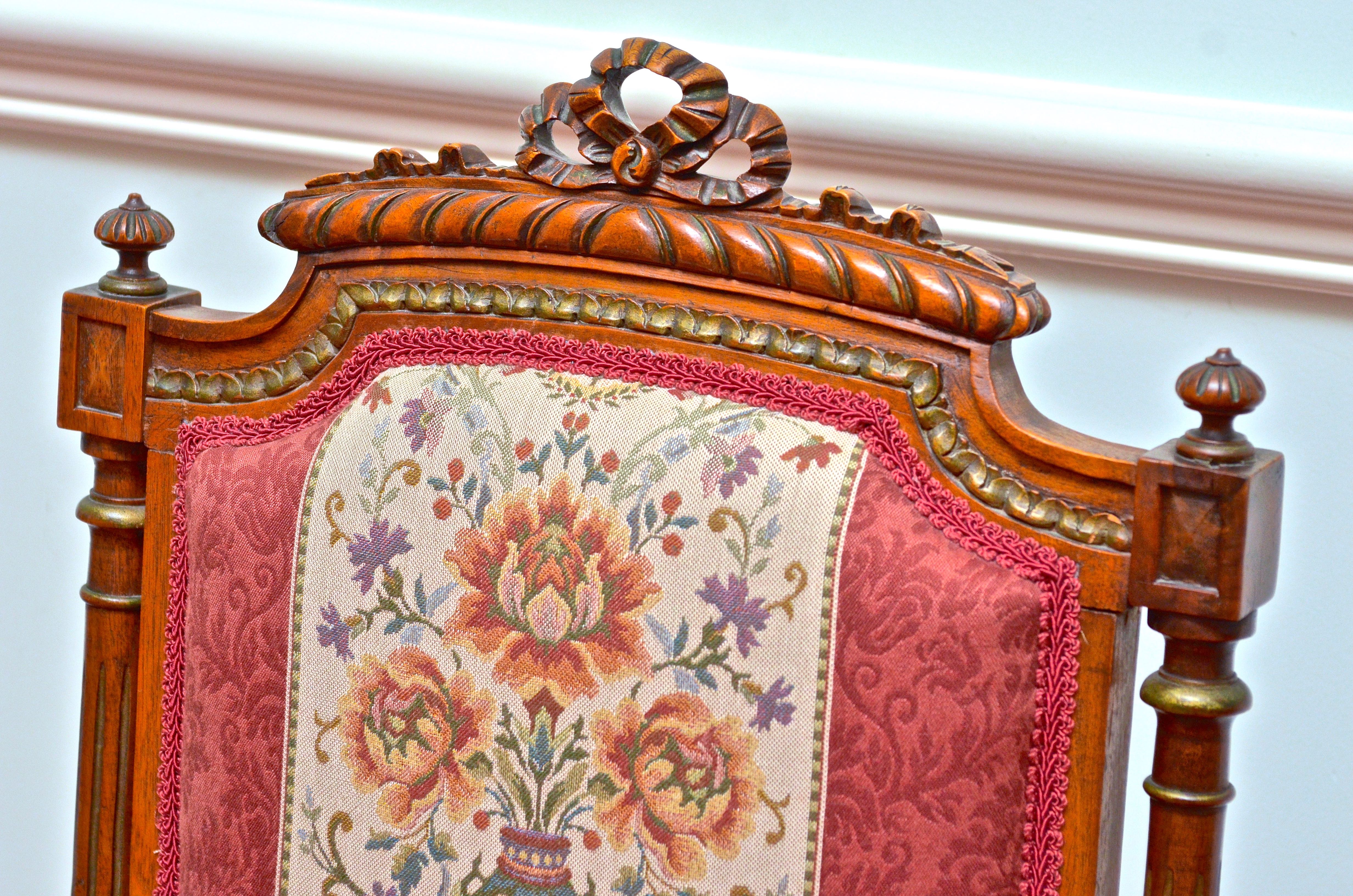 Victorian Renaissance Revival Parlor Chair