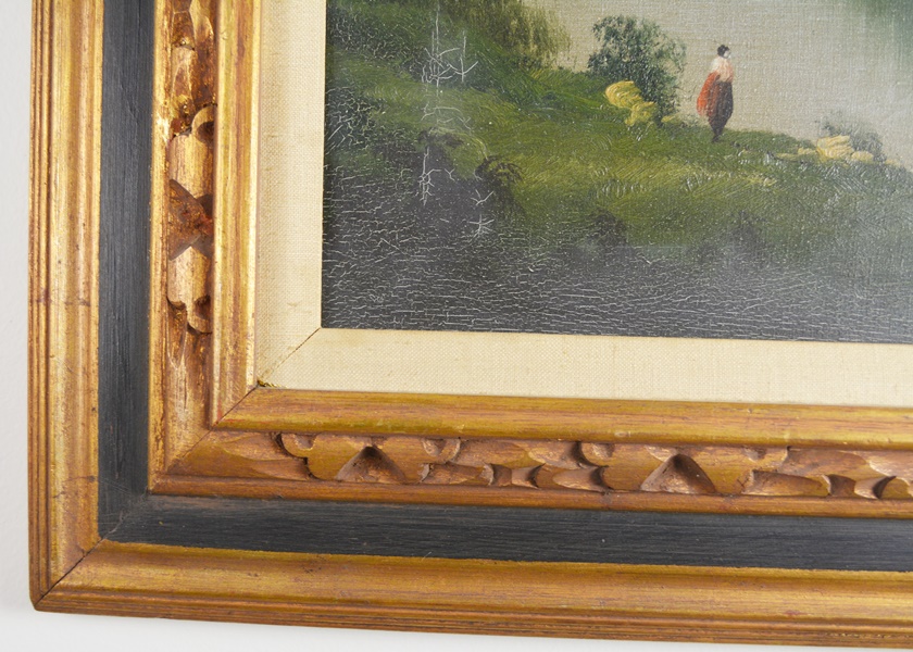 Ghinelli Landscape Oil Painting of Scenic Loche