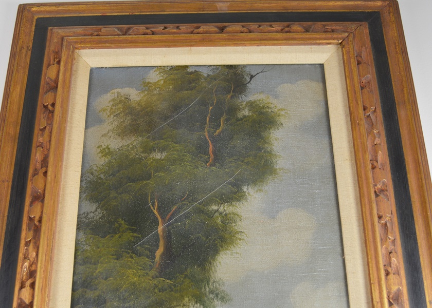 Ghinelli Landscape Oil Painting of Scenic Loche