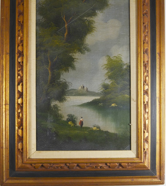 Ghinelli Landscape Oil Painting of Scenic Loche