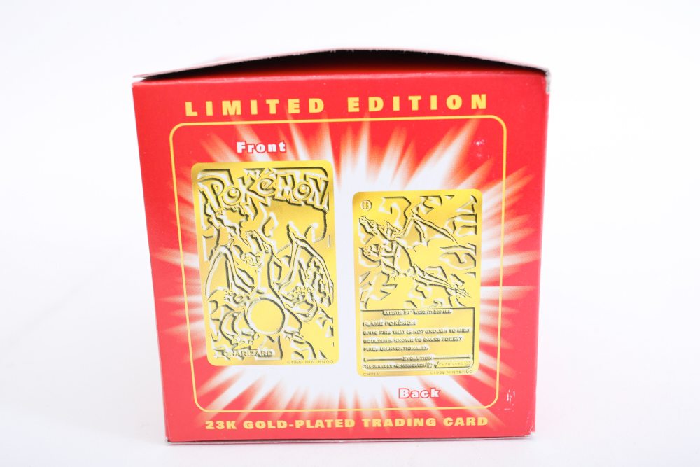 Pokemon 23k Gold-Plated Trading Cards in Original Boxes