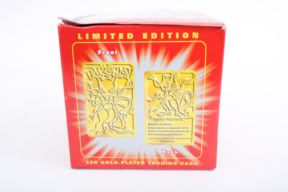 Pokemon 23k Gold-Plated Trading Cards in Original Boxes