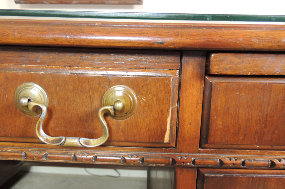 Stow & Davis Executive Walnut Desk