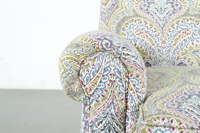 Havertys Upholstered Chair and Ottoman