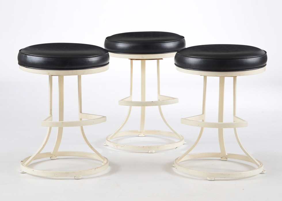 Three Shaver-Howard Swivel Bar Stools