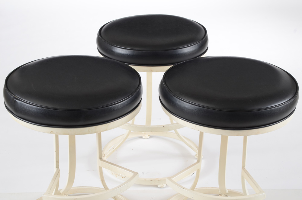 Three Shaver-Howard Swivel Bar Stools