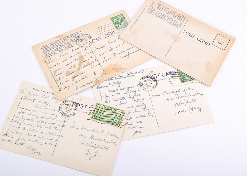 Collection of Vintage Hollywood and Celebrity Estates Postcards