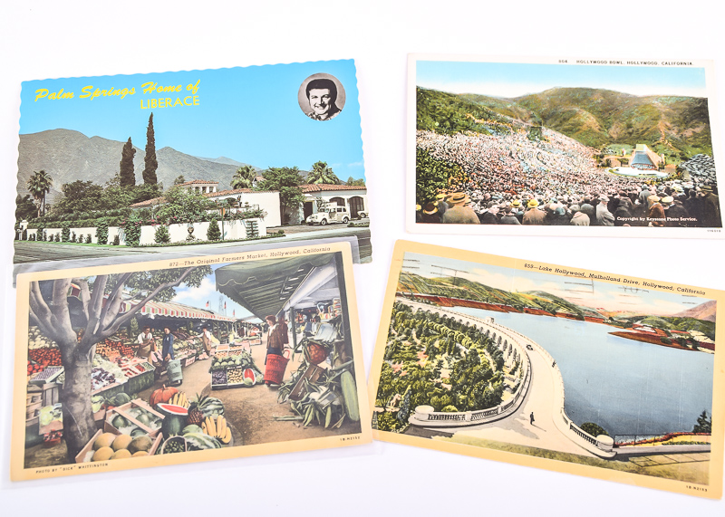 Collection of Vintage Hollywood and Celebrity Estates Postcards