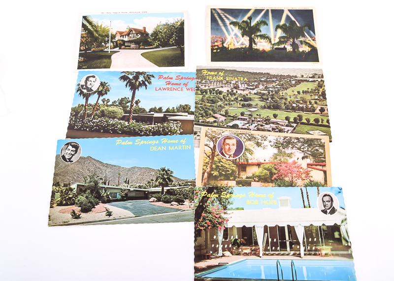 Collection of Vintage Hollywood and Celebrity Estates Postcards