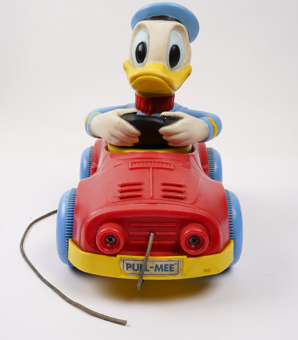 Vintage Disney Pull Toy and Lunchbox