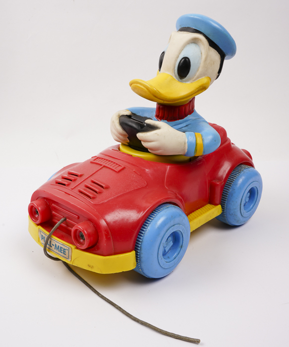 Vintage Disney Pull Toy and Lunchbox